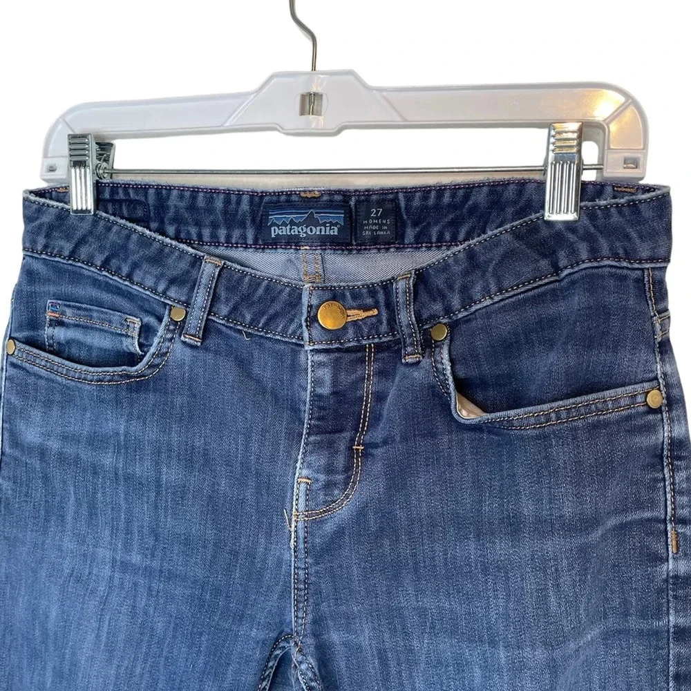 Patagonia Womens Straight Regular Blue Jeans Denim Size 27
